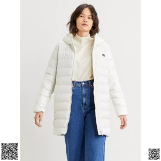 美國代購正品 Levi s 中款連帽羽絨服 灰鴨絨填充