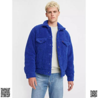 美國代購正品 Levi s 剋萊因藍搖粒絨夾剋