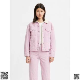 美國代購正品 Levi s 奶油紫色搖粒絨夾剋