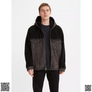 美國代購正品 Levi s 搖粒絨拼接牛仔夾剋