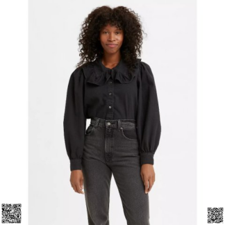 美國代購正品 Levi s 荷葉邊娃娃領襯衣