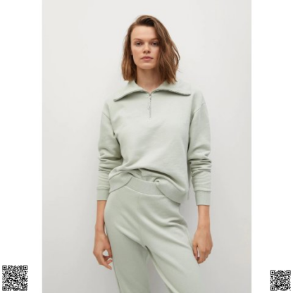 美國代購正品 Mango 半拉鏈衛衣