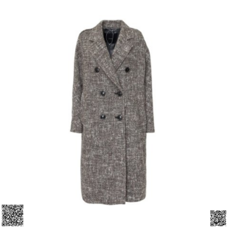 美國代購正品 Max Mara 雙排扣粗花呢大衣