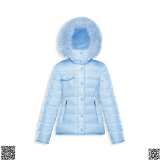 美國代購正品 Moncler 兒童毛領羽絨服