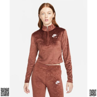 美國代購正品 Nike AirWomen s Velour 半拉鏈上衣