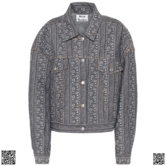 美國代購正品 Acne Studios Floral 提花牛仔夾剋