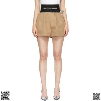 美國代購正品 Alexander Wang Beige Logo短褲