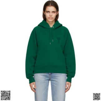 美國代購正品 Ami Alexandre Mattiussi Green Ami de Coeur 帽衫
