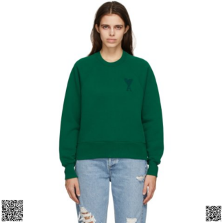 美國代購正品 Ami Alexandre Mattiussi Green Ami de Coeur 衛衣