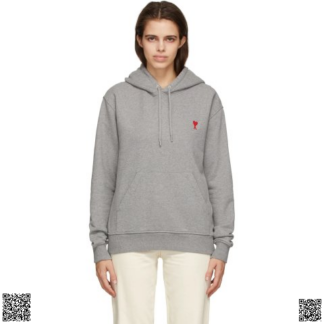 美國代購正品 Ami Alexandre Mattiussi Grey Ami de Coeur 帽衫