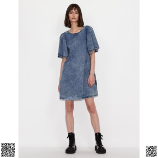 美國代購正品 Armani Exchange 喇叭袖牛仔裙