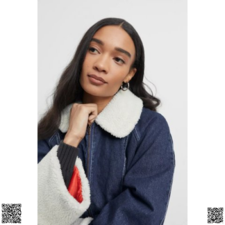 美國代購正品 BDG 搖粒絨牛仔夾剋