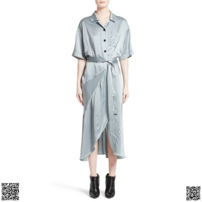 美國代購正品 Burberry Emily 真絲襯衫裙