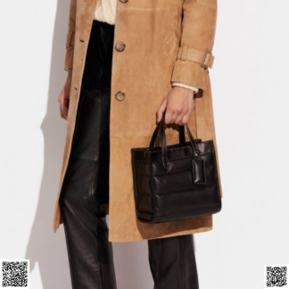 美國代購正品 Coach Field Tote 絎縫托特包