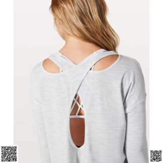 美國代購正品 Lululemon Back Into It 後背鏤空長袖