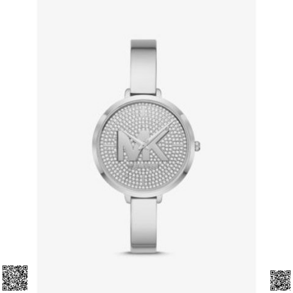 美國代購正品 Michael Kors Charley Pave 銀色手錶