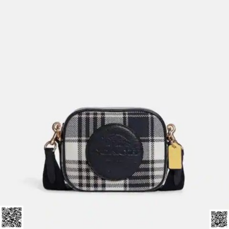 美國代購正品 Mini Dempsey 格紋相機包