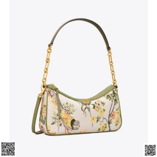 美國代購正品 Tory Burch T Monogram 錦緞腋下包