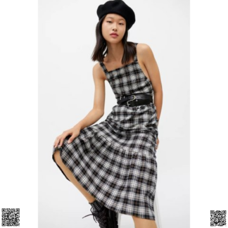 美國代購正品 格紋連衣裙