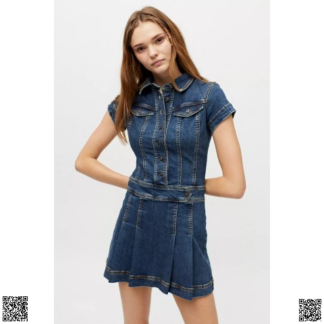 美國代購正品 牛仔連衣裙