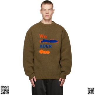 美國代購正品 Ader Error Khaki Knit Logo衛衣