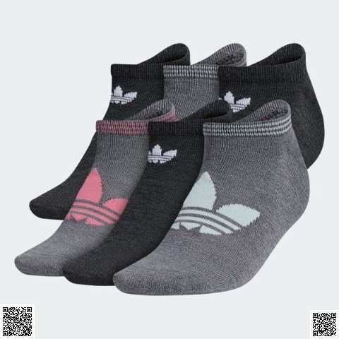 美國代購正品 Adidas Trefoil Superlite 女襪6雙