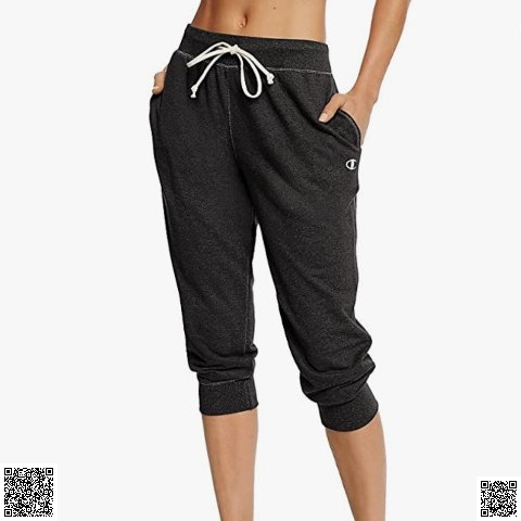 美國代購正品 Champion French Terry 抽繩休閑七分褲