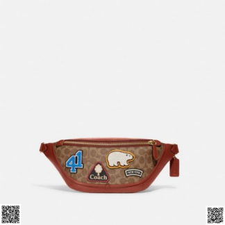 美國代購正品 Coach 徽章腰包