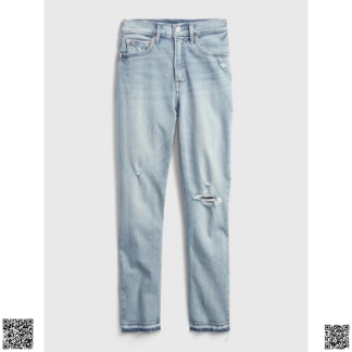 美國代購正品 Gap 高腰破洞牛仔褲