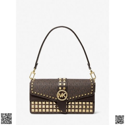 美國代購正品 Michael Kors 鉚釘法棍包