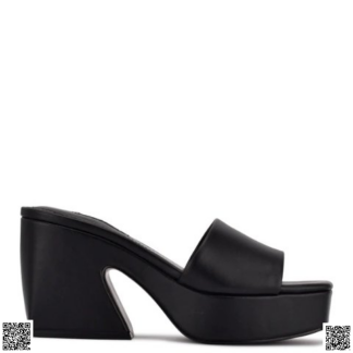 美國代購正品 Nine West 粗跟拖鞋