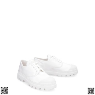 美國代購正品 Prada Derby 帆布鞋