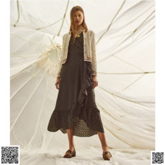 美國代購正品 Tory Burch Ruffle 連衣裙 秦嵐同款不同色