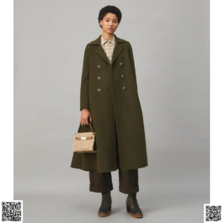 美國代購正品 Tory Burch 排扣羊毛大衣