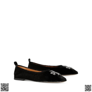 美國代購正品 Tory Burch 水晶扣平底鞋