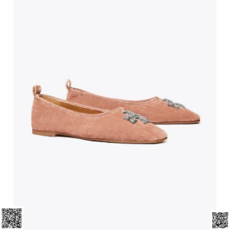 美國代購正品 Tory Burch 鑽扣平底鞋