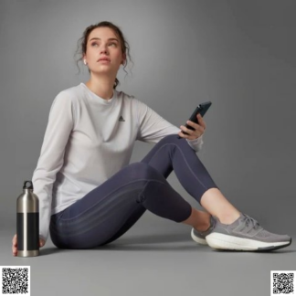 美國代購正品 Adidas Run Icons 3-Stripes 7/8 運動褲