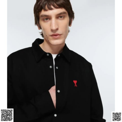 美國代購正品 Ami Paris Ami de Coeur 男士愛心長襯衣