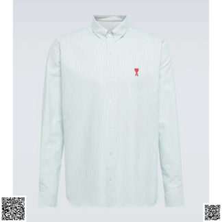 美國代購正品 Ami Paris Ami de Coeur 男士愛心長襯衣 薄荷
