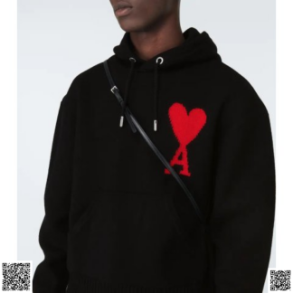 美國代購正品 Ami Paris 愛心羊毛連帽毛衣