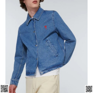 美國代購正品 Ami Paris 牛仔夾剋