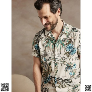 美國代購正品 Banana Republic 印花襯衫