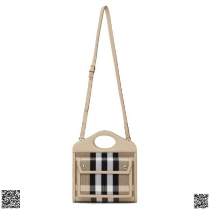 美國代購正品 Burberry Pocket 格紋斜挎包