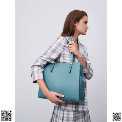 美國代購正品 Charles & Keith Teal 大號托特包
