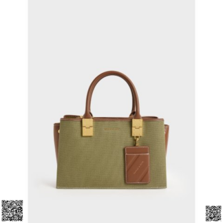 美國代購正品 Charles & Keith 帆布托特包+卡包