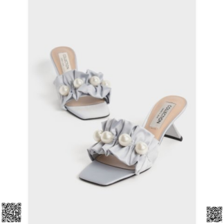 美國代購正品 Charles & Keith 珍珠涼鞋