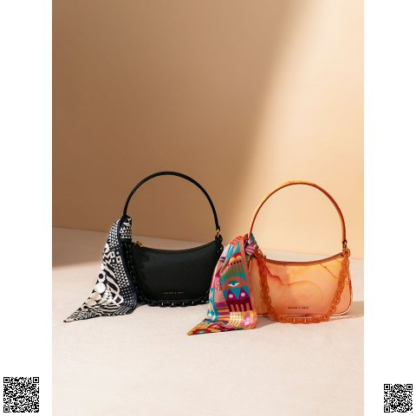 美國代購正品 Charles & Keith 絲帶腋下包