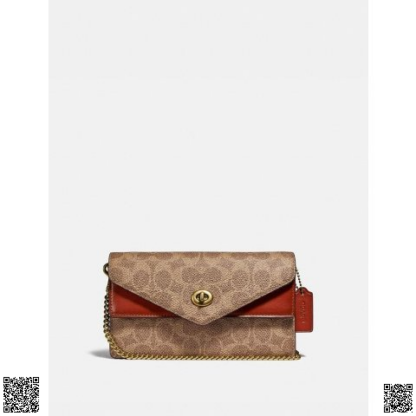 美國代購正品 Coach Aster 老花鏈條包