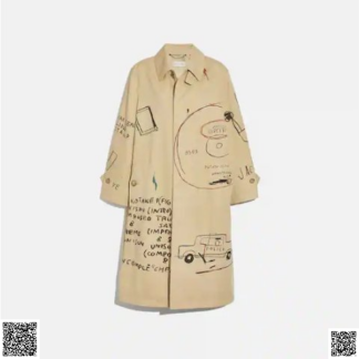 美國代購正品 Coach Basquiat閤作款 塗鴉風衣