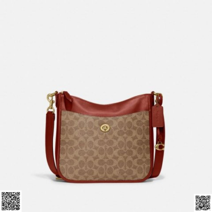 美國代購正品 Coach Chaise 老花斜挎包